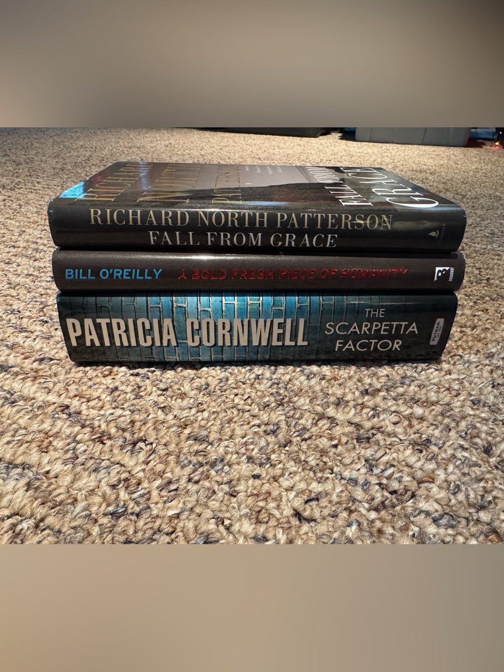 Book Bundle! Patricia Cornwell, Bill O’Reilly & Richard North Patterson